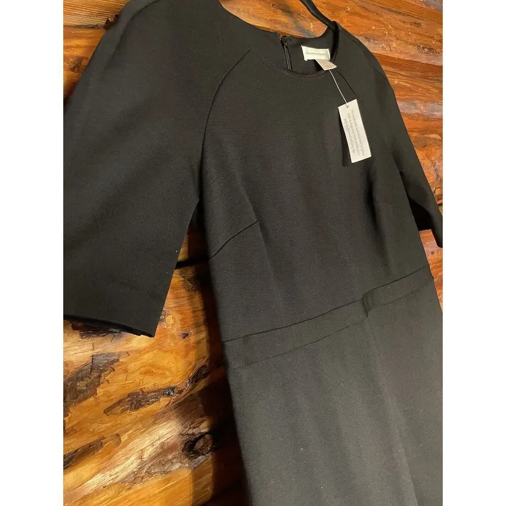 Christopher‎ & Banks Black Ponte Knit Dress Size 4